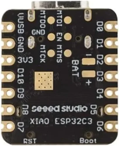 Vista 2 de Seeed Studio XIAO ESP32C3 - Pequeña placa MCU con Wi-Fi y BLE para escenarios de control de IoT. Microcontrolador con carga de batería, eficiencia