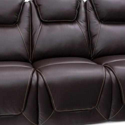 Vista 8 de Seatcraft Colosseum - Sofá marrón con mesa plegable
