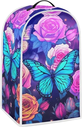 Vista 25 de Upetstory Funda antipolvo para licuadora de vaca, estilo bohemio, azteca, para cafetera, electrodomésticos, resistente a las manchas, lavable