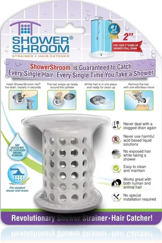 Vista 11 de ShowerShroom The Revolutionary - Protector de drenaje de ducha de 2 pulgadas Azul