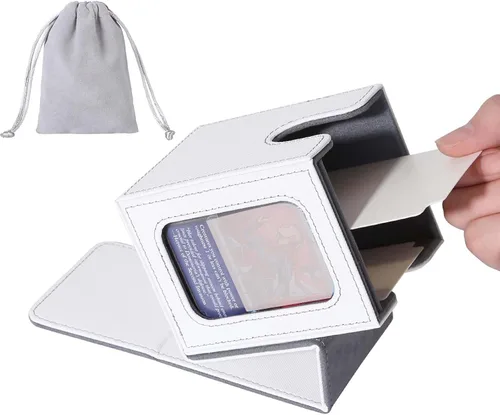 Vista 18 de AFIING MTG Caja de Mazo para Commander Display, Caja de Cartas que Cabe 100 Cartas con Doble Funda, Caja de Almacenamiento Magic Commander TCG con 2