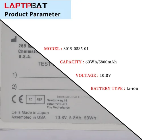 Vista 2 de Batería recargable de iones de litio REF 8019-0535-01 para Zoll SurePower E Series/R Series 10.8V 5.8Ah 63Wh