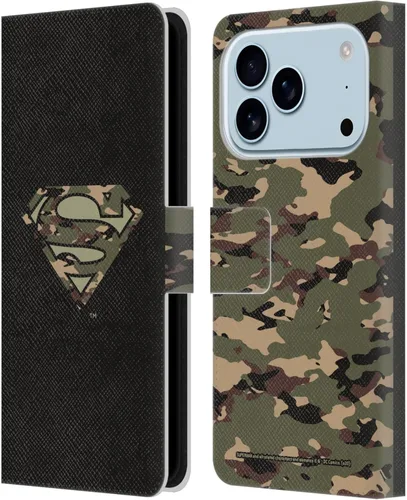 Vista 144 de Head Case Designs Funda de piel con licencia oficial de Superman DC Comics con logotipos negros y rojos compatible con Apple iPhone 11