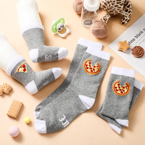 Vista 7 de Jiuguva Juego de 4 pares de calcetines a juego para papá y bebé, regalos para papá por primera vez, regalos para papá e hijo, trajes a juego