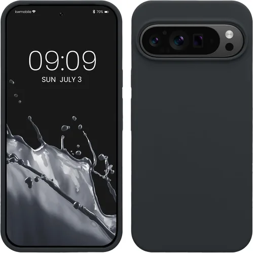Vista 278 de kwmobile Funda Compatible con Google Pixel 6 Pro - Funda de Teléfono de Silicona TPU con Acabado Suave - Azul Caribe