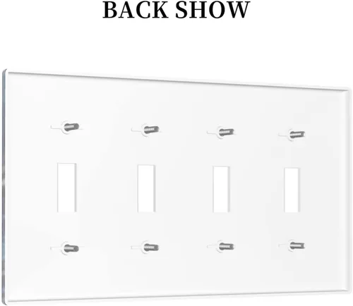 Vista 141 de Placa de Interruptor de Luz Azul de 1 Gang, Placa de Pared Decorativa de Palanca Individual, Cubierta de Placa de Pared de Palanca, Placa Frontal