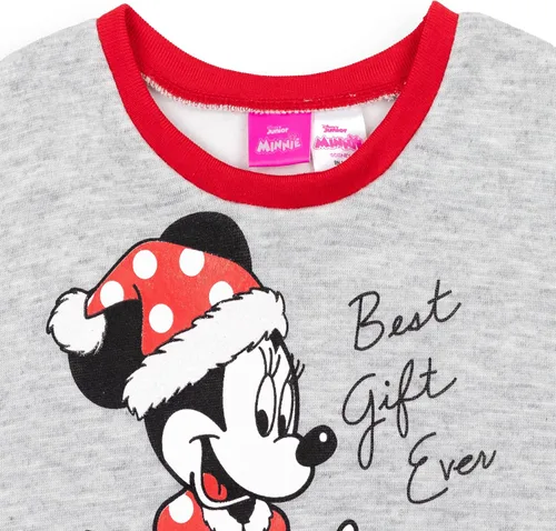 Vista 5 de Disney Mickey Mouse Minnie Mouse - Conjunto de sudadera de vellón y leggings de Navidad para niñas de bebé a niño grande