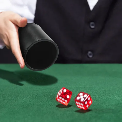 Vista 7 de Zhanmai Juego de 6 vasos de dados para juego Farkle, taza de piel sintética con 36 dados coloridos, juego de 6 tarjetas de puntuación Farkle