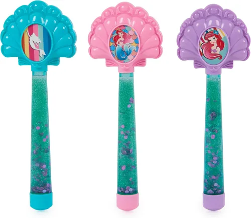 Vista 2 de SwimWays Disney Princess Ariel - Varitas de buceo con purpurina, paquete de 3, juguetes de baño y suministros de fiesta en la piscina para niños