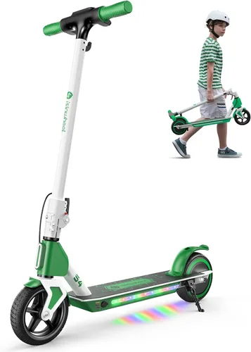 Vista 11 de ISINWHEEL Patinete Eléctrico para Niños de 6 a 14 años, Patinete Eléctrico Plegable para Niños de 200W/150W con 3 Velocidades (8/13/20 Km/h)