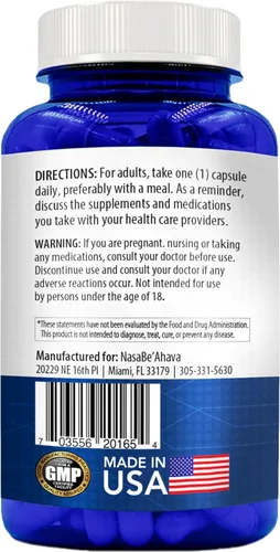 Vista 3 de SAM-E Suplemento de 400 mg Fácil absorción S-adenosil-L-metionina SAM-e 400mg para suplemento de apoyo óseo y estado de ánimo Fabricado