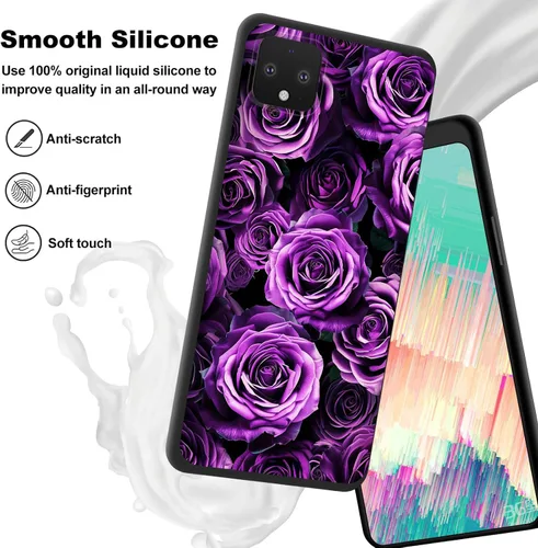 Vista 219 de Funda delgada para Google Pixel 4 XL, funda delgada de silicona de TPU suave a prueba de golpes para Google Pixel 4 XL, astronauta Galaxy
