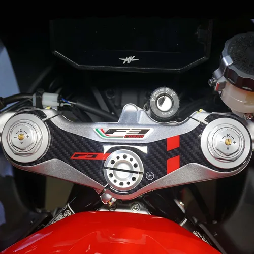 Vista 11 de Labelbike Protector de tapa de tanque adhesivo 3D compatible con motocicleta Mv Agusta F3 2021 F3 2021, Resin Protection, Anti-scratch, Decoration
