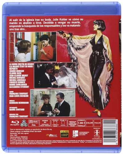 Vista 2 de The Bride Wore Black ( 1968 ) ( La Mariée était en noir ) ( La Sposa in nero ) Blu-Ray, Reg.ABC Import - Spain