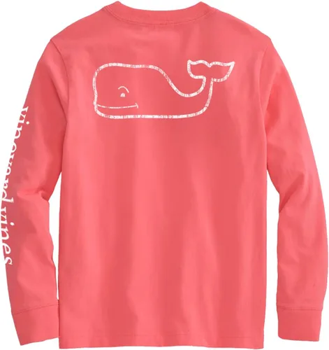 Vista 15 de vineyard vines Boys' Long Sleeve Vintage Whale Pocket Tee (Toddler/Little Kid/Big Kid)
