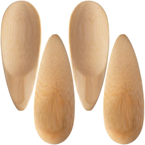 Vista 9 de SmallCat Aplicadores desodorantes, aplicador de crema de bambú, espátula de maquillaje multifuncional, mini cuchara para barro de arcilla cosmética