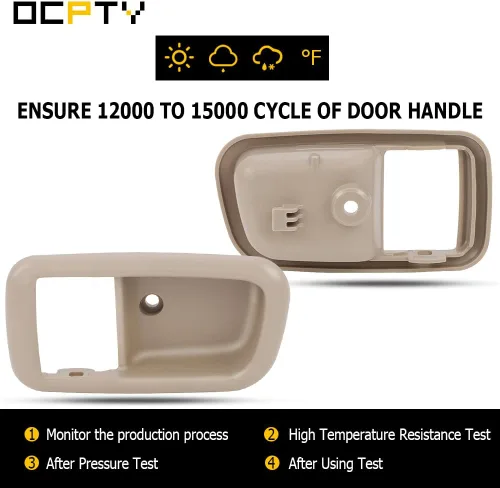 Vista 4 de OCPTY Manija de puerta interior delantera izquierda del conductor de repuesto para Toyota Tundra 2000-2006 para Toyota Tundra manija