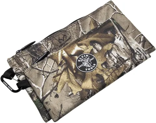 Vista 9 de Klein Tools 55560 Bolsas con cremallera, las bolsas de camuflaje son de 12.5 y 10 pulgadas, camuflaje de tejido balístico 1680d de 2 piezas