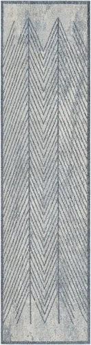 Vista 3 de LUXE WEAVERS Alfombra geométrica azul 2x8