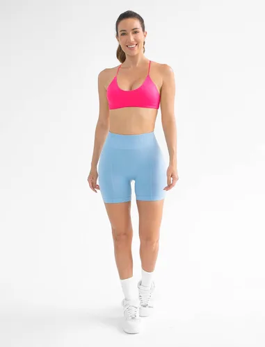 Vista 3 de FRESOUGHT Sujetadores deportivos para mujer, sin costuras, con tirantes y espalda cruzada, soporte medio, para entrenamiento, gimnasio, yoga