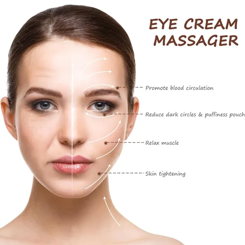Vista 6 de Lurrose 3 unids aplicador de crema de ojos Rodillo Varita Stick Loción Facial Crema Facial Cuchara Espátula de Maquillaje Cuidado de la Piel