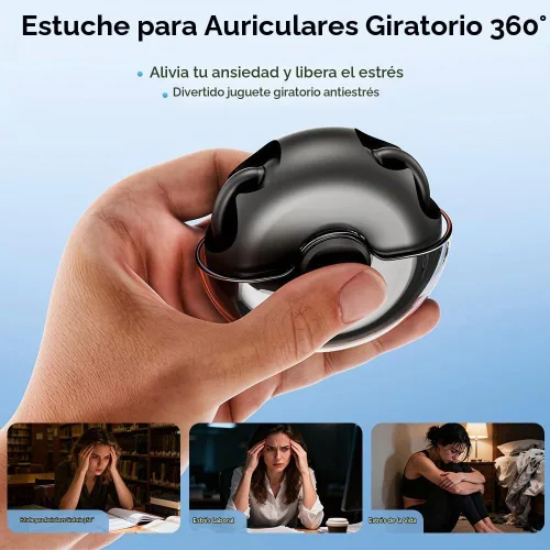 Vista 8 de Auriculares abiertos, Bluetooth 5.4 Clip On Auriculares para Deportes (negro)