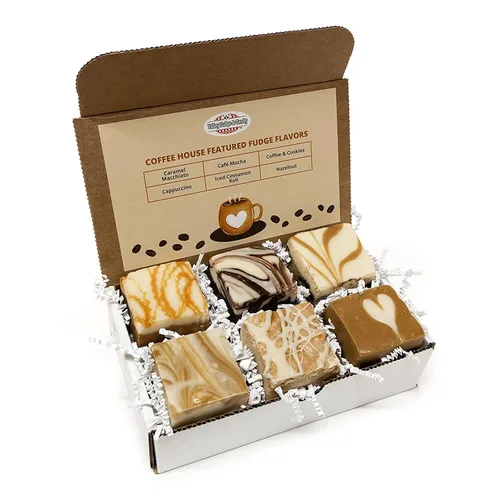 Vista 17 de Valley Fudge, caja de regalo para amantes del caramelo, dulce de azúcar artesanal fresco, mantequilla real, caramelo gourmet a granel, envuelto