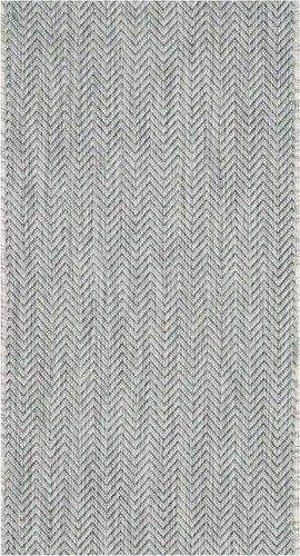 Vista 66 de Safavieh Colección Courtyard CY8022 Alfombra, 2 pies x 3 pulgadas x 5 pies, aguamarina y gris, impermeable, fácil de limpiar, sin pelusa