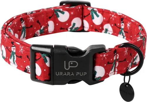 Vista 38 de Collar de perro floral azul, collar floral de algodón ajustable para primavera y verano con colgante de margarita, hebilla de liberación rápida