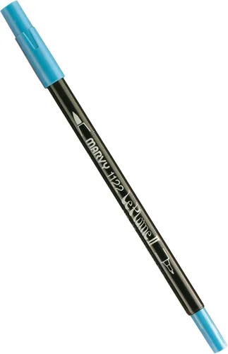 Vista 96 de Uchida 1122-C-3 Marvy Extra Fine Tip Le Plume II Rotulador de doble punta, azul