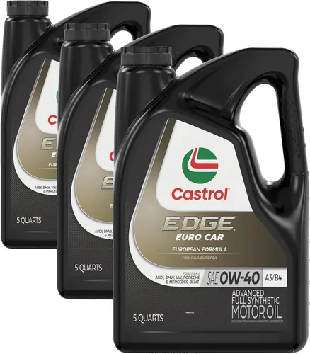 Vista 8 de Castrol Edge Euro 0W-40 A3/B4 Advanced - Aceite de motor sintético completo, 5 cuartos de galón