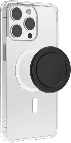 Vista 4 de metisinno Base magnética básica compatible con agarres de teléfono PopSocket y fundas MagSafe para iPhone, color negro