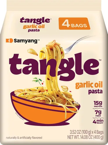 Vista 10 de Tangle Bulgogi Alfredo - Pasta instantánea, 0.53 oz de proteína