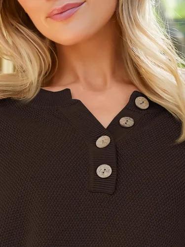 Vista 2 de LILLUSORY Conjunto de 2 piezas de moda de gran tamaño para mujer, conjunto holgado a juego de sudadera de punto acogedor, Albaricoque
