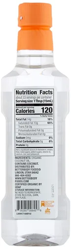 Vista 4 de BetterBody Foods Aceite de coco MCT, 6