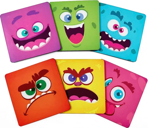 Vista 9 de Juego de 6 posavasos cuadrados de 4 pulgadas, fáciles de limpiar, base de corcho, reutilizables, diseño de calavera