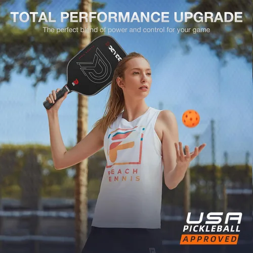 Vista 5 de DGYGQ Pickleball Paddles with Polypropylene Honeycomb Core, T700SC Power Carbon Fiber Pickleball Paddle, Increased Power for Ultimate Spin &