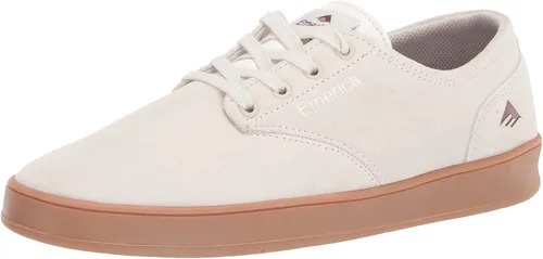 Vista 8 de Emerica Zapatos de skate The Romero con cordones para hombre Beige/Gris/Blanco