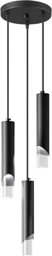 Vista 11 de Luces colgantes modernas en la cocina, mini lámpara colgante negra para dormitorio, mesita de noche, candelabro pequeño, lámpara colgante de techo
