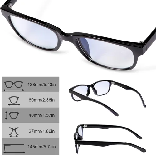Vista 6 de Gafas de lectura multifocales progresivas, sin línea, multifoco, bloqueo de luz azul, lectores de computadora, gafas antirreflejos