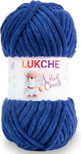 Vista 32 de Hilado de chenilla de terciopelo para amigurumi y punto de crochet súper voluminoso 100 gr (69,0 m) (Grosor del hilo 8 mm) (Verde espárrago) 1