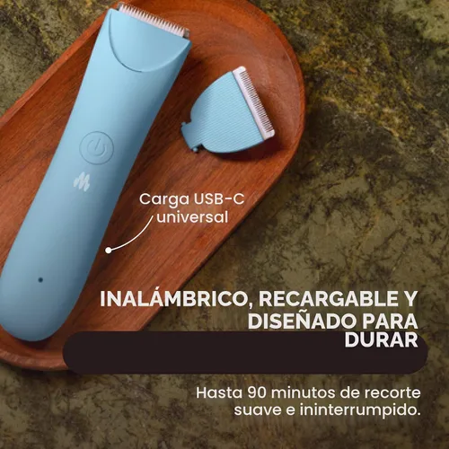 Vista 8 de MERIDIAN Slimmer Trimmer – Maquinilla de afeitar eléctrica para mujer, recortador de línea de bikini y pelo púbico, recargable e impermeable, sin