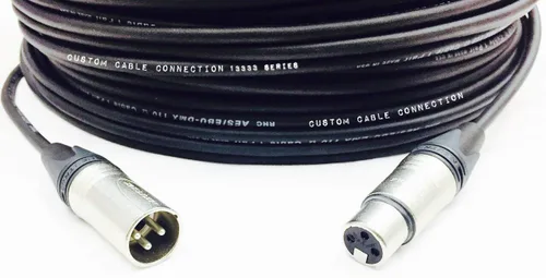 Vista 11 de Cable de datos XLR de 24 AWG (calibre) DMX512 de 1 pie de 3 pines macho a hembra para iluminación de escenario, luces LED de subida, luces de DJ