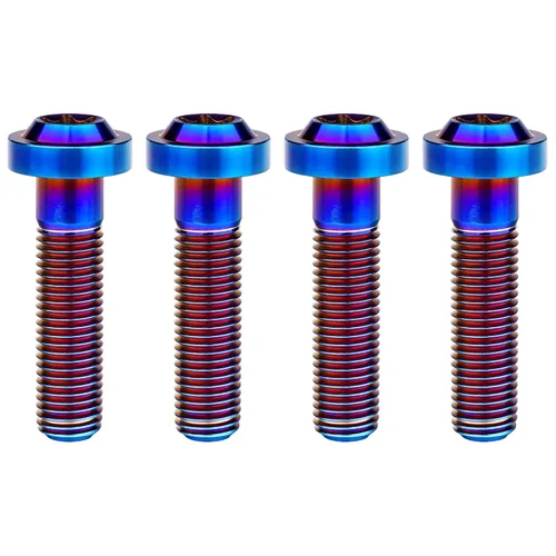Vista 27 de Titanium M10 Torx Head Bolt (M10x10mm Pitch 1.25mm, Black) 10 15 20 25 30 35 40 45 50 55 60mm Pitch 1.25/1.5mm Screw Pack of 4