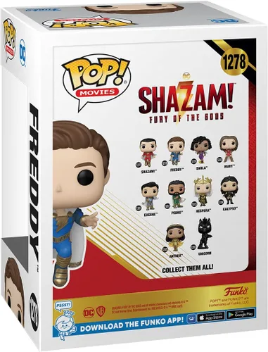 Vista 3 de Funko Pop! Movies: Shazam 2 - Freddy - Figura de vinilo coleccionable - Idea de regalo - Producto oficial - para niños y adultos - Fans de películas