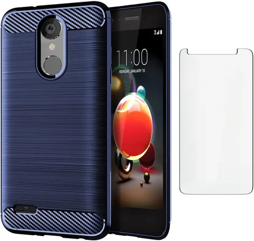 Vista 6 de Asuwish Funda de teléfono para LG Aristo 2 3 Plus/Rebel 4 LTE/Tribute Empire Dynasty/Zone 4/K8 Plus 2018 K8S con protector de pantalla y accesorios