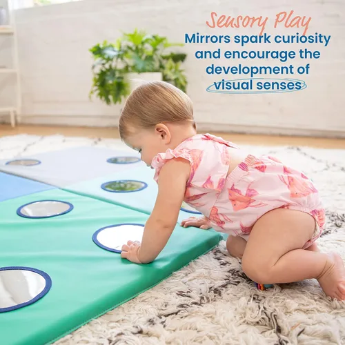 Vista 4 de ECR4Kids SoftZone 123 Look at Me - Tapete de actividades plegable, contemporánea