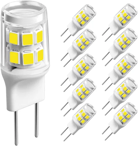 Vista 6 de Bombilla LED G8, 3 W (equivalente a halógeno de 20 W-25 W), base bi-pin G8 GY8.6, para iluminación de cocina debajo del mostrador, luz debajo