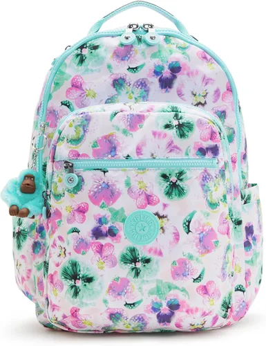 Vista 57 de Mochila Kipling Seoul extra grande para laptop de 17", Grande True Blue Tonal 2