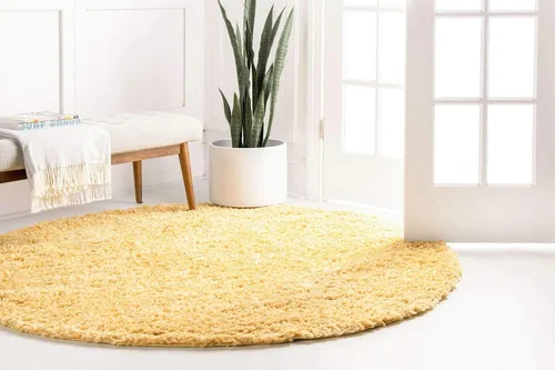 Vista 172 de Unique Loom Colección Davos Shag - Alfombra Lino